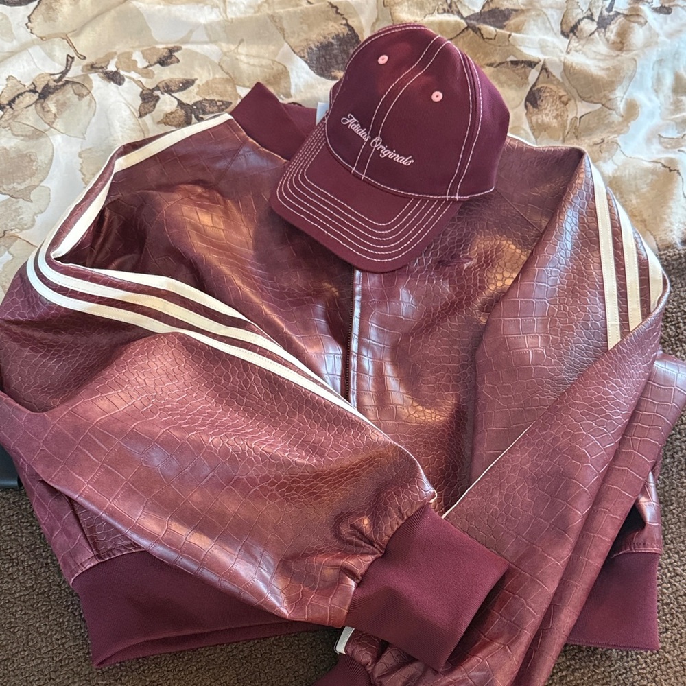 Burgundy Adidas Originals Cap
